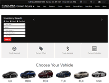 Tablet Screenshot of crownacura.com